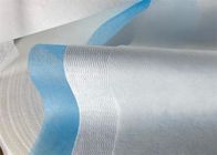 Белая и голубая ткань 40Gsm Meltblown не сплетенная закрутила скрепленную ткань